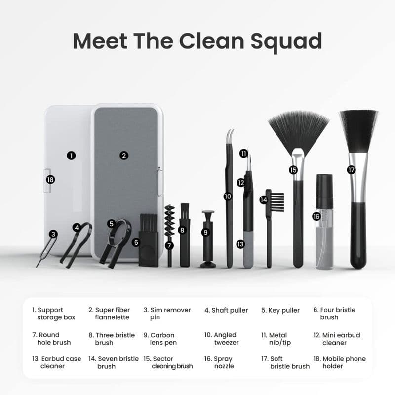 Multi-in-1 Smart Gadget Cleaning Kit – Ideal for Earbuds, Mobiles & Keyboards - View 1