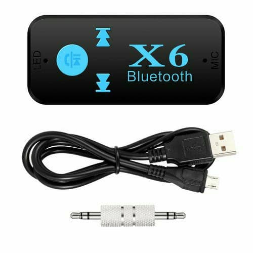 X6 Car Bluetooth Handsfree Audio Receiver Adapter Support TF Card - View 1