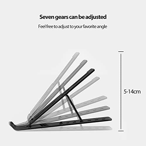Plastic Laptop Stand for Table, Fits Tablet, Notebook, MacBook Upto 13.3 Inch with Adjustable Angle - View 3