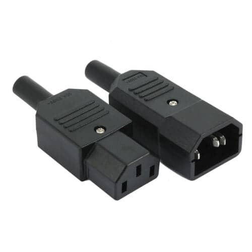 AC250V 10A IEC320 C14 Male C13 Female Power Socket Plug - View 3