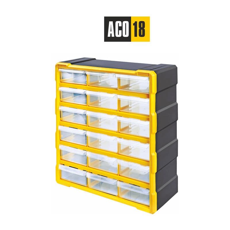 Alkon: ACO18 Component Organizer Box with 18 Drawers - View 1