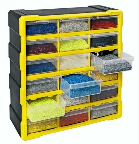Alkon: ACO18 Component Organizer Box with 18 Drawers - View 2