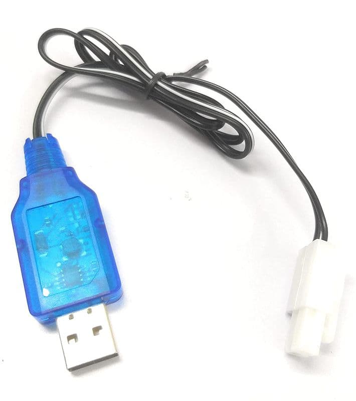 USB Charging Cable including Charging Protection BMS with L6.2-2P Plug for Ni-CD/Ni-MH Battery RC Car/ DIY - View 1