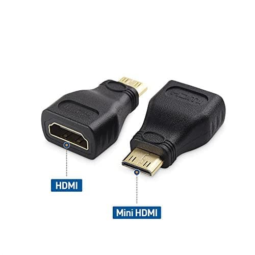 Generic: Mini HDMI Adapter - HDMI Female (Type-A) to Mini HDMI Male - View 1