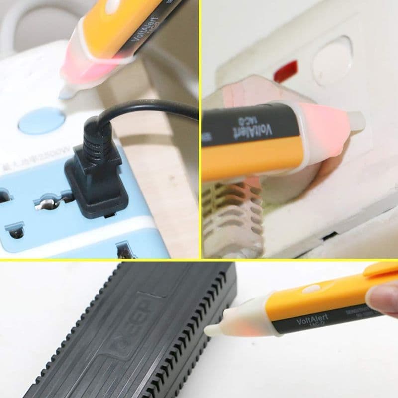 [Type 1] 1AC-D Voltage Tester Pen AC 90~1000V Power Detector With 2 AAA Battery - View 2