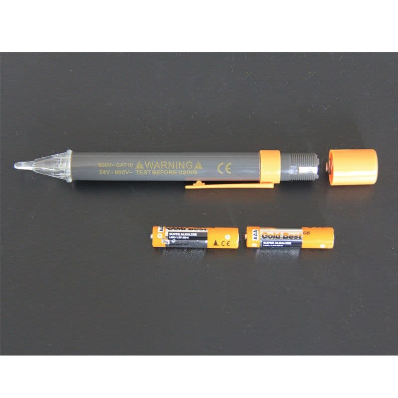 [Type 2] CD-2 Voltage Tester Pen AC 24-600V Power Detector With 2 AAA Battery - View 3