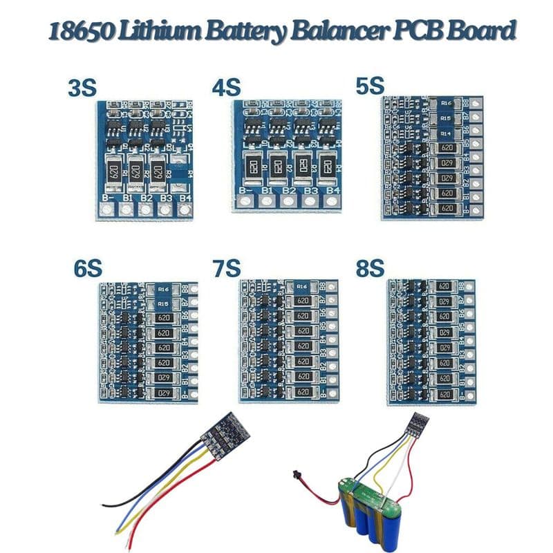 18650 Lithium Battery Equalization PCB Board - View 1