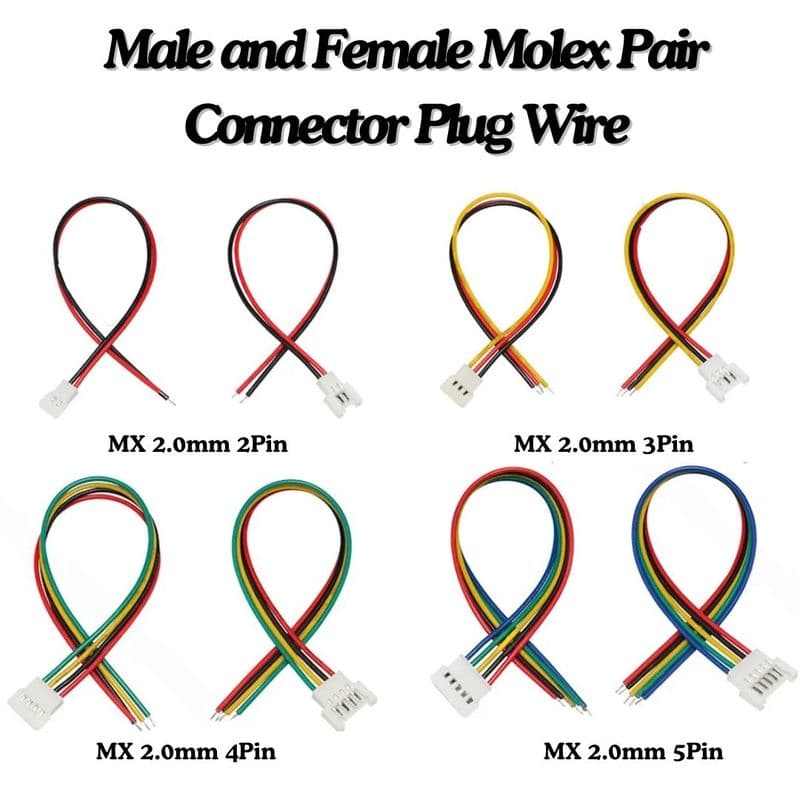 Mx2.0 Connector with Wire 2.0mm Battery Charging Cable - View 1