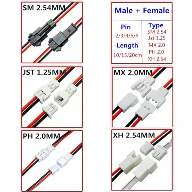 Mx2.0 Connector with Wire 2.0mm Battery Charging Cable - View 3