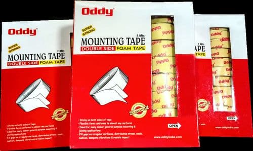 Oddy: Double Sided Foam Tape Length - 1Meter - View 2