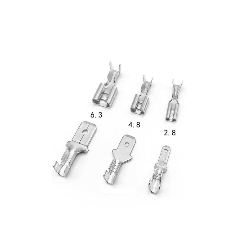 Lugs Thimble Pins Non-Insulated Spade Crimp Battery Connectors - View 3