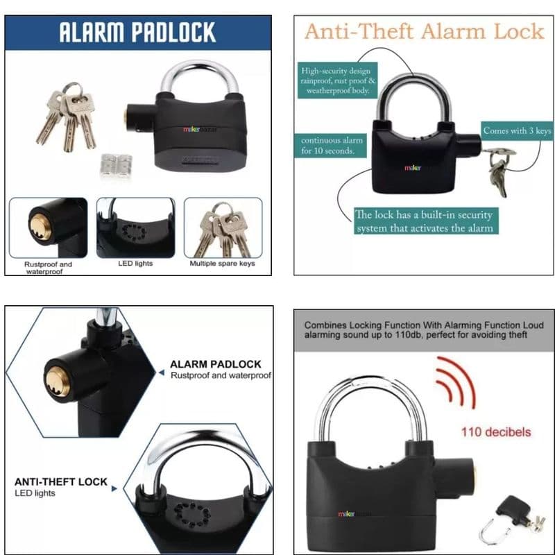 Anti Theft Motion Sensor Alarm Lock - View 1