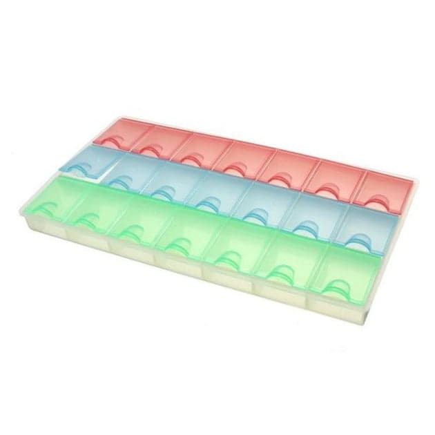 21 Grids Plastic Square Storage Box Case Components Organiser [Good Quality] - View 1