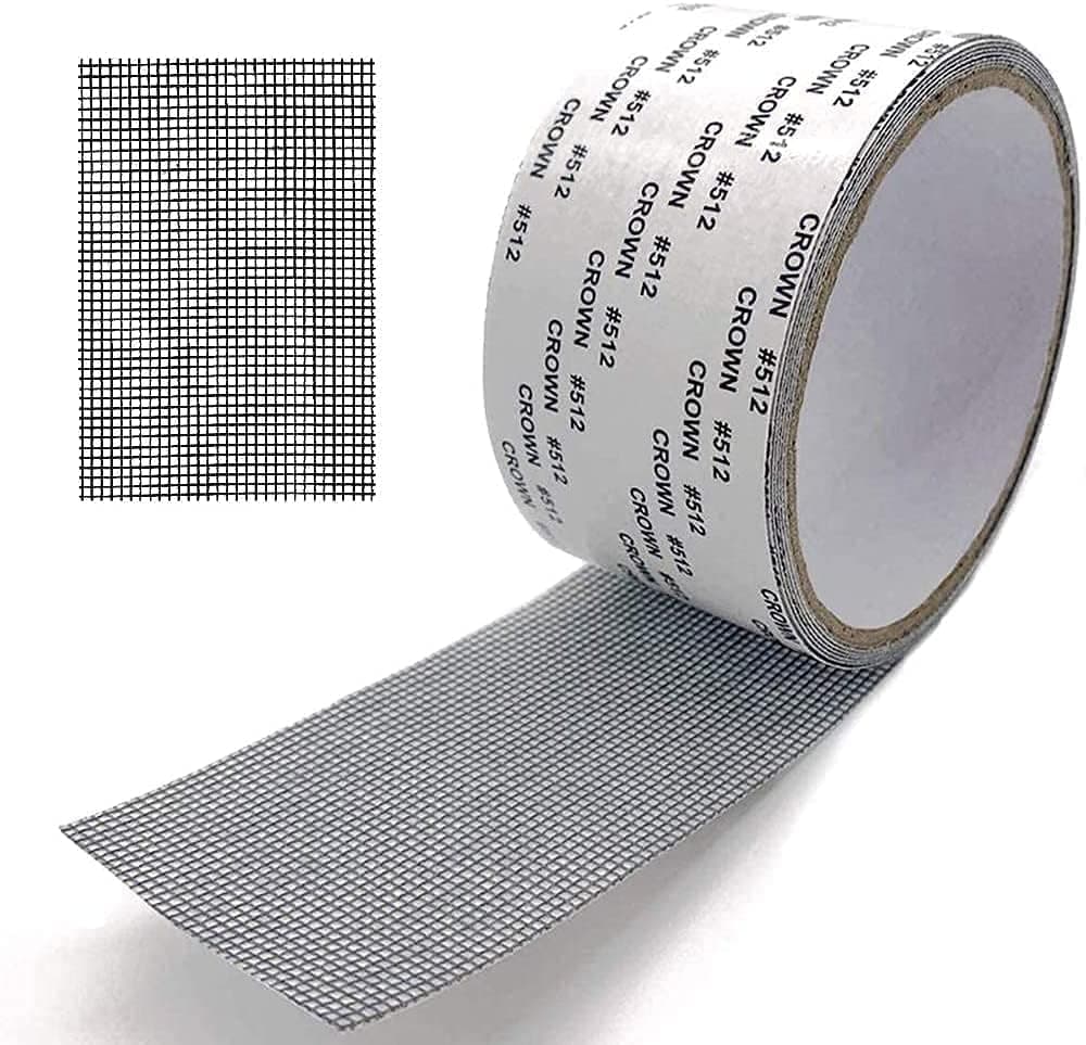 2inx2M Window Screen Repair Tap, Strong Adhesive & Waterproof Window Mosquito net Covering Mesh Tape - View 1