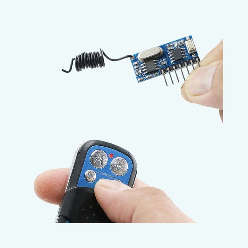 [Combo 3] 4 Channel QIACHIP Wireless 433Mhz RF Module Receiver with Remote Control - View 1
