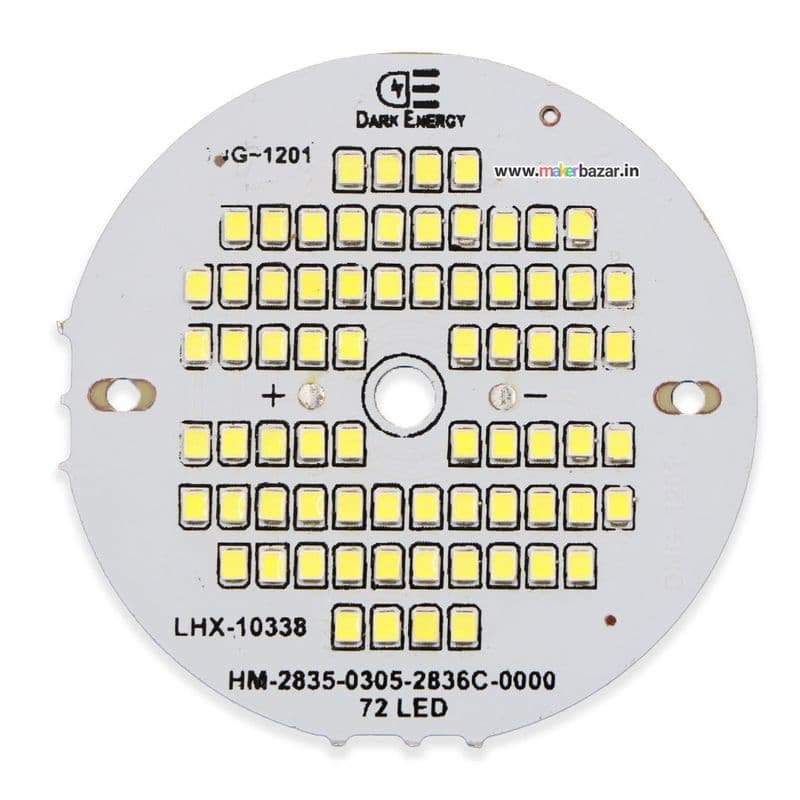 40W MCPCB Warm White 74mm Round Metal Core LED PCB - View 1