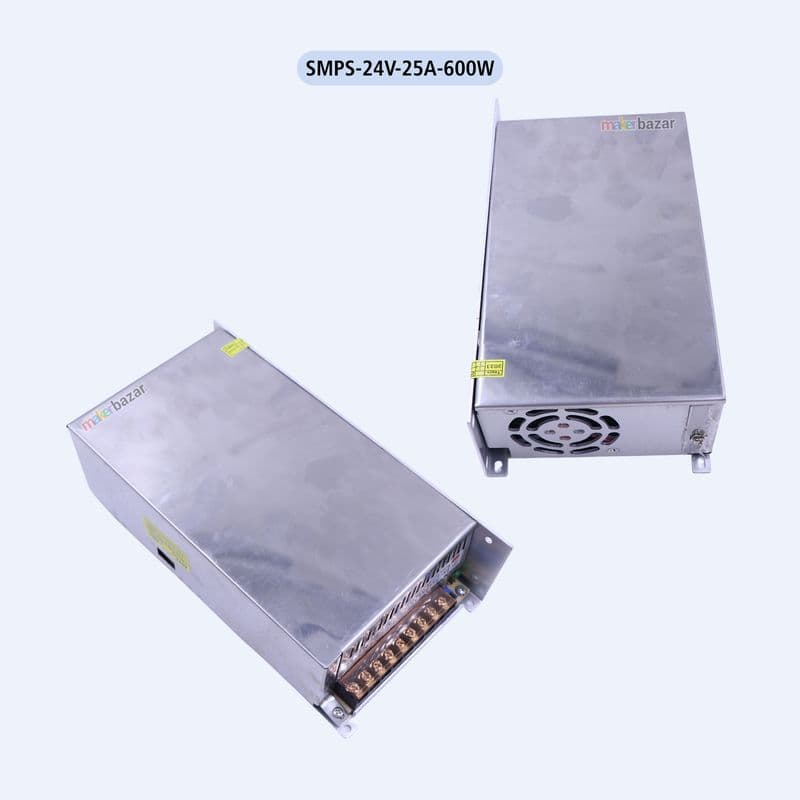 24Volt DC Switch Mode Power Supply (SMPS) Rectangular Metal Casing - View 2