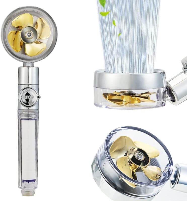 Handheld Shower Head With Fan - View 1