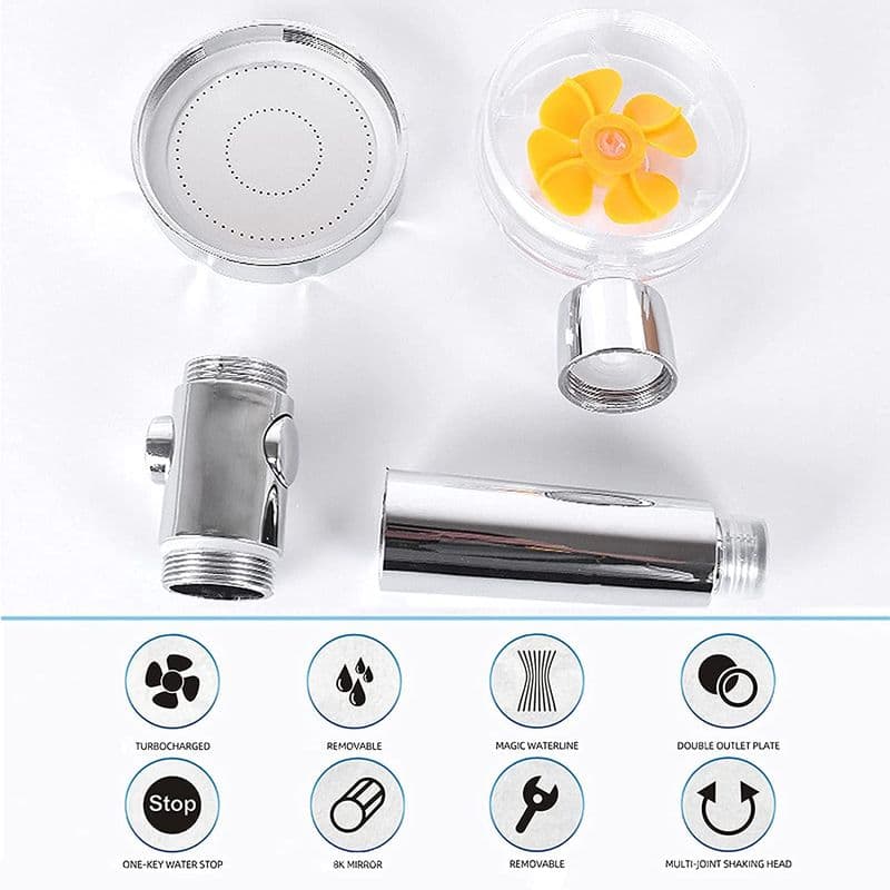 Handheld Shower Head With Fan - View 3