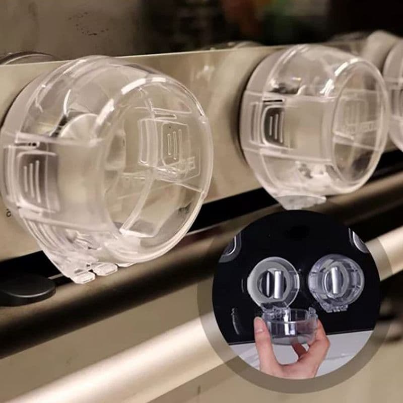 Transparent Gas Stove Knob Cover for Child Safety - View 1