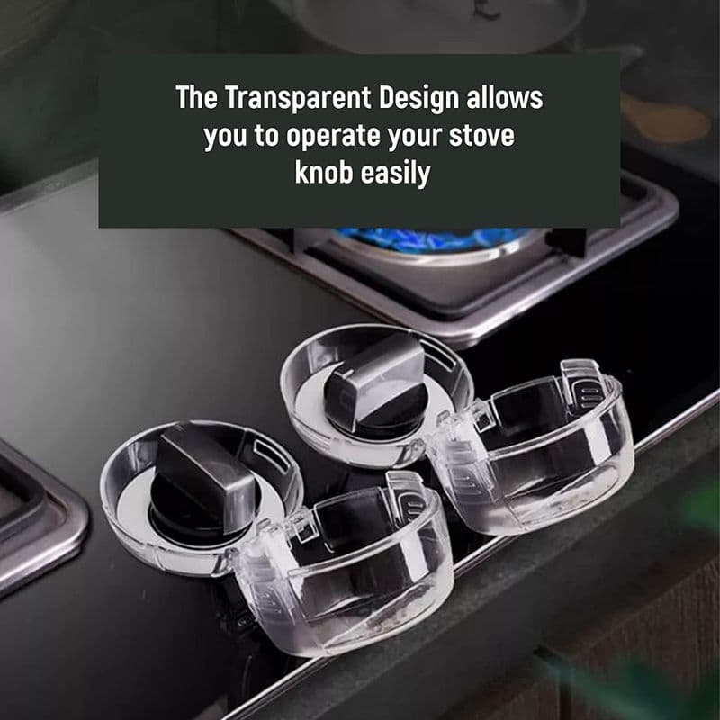 Transparent Gas Stove Knob Cover for Child Safety - View 2