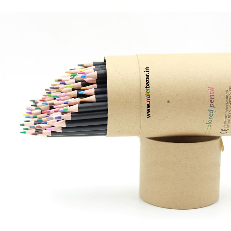 72 Pcs Oil Based Color Pencils Set with Sharpener Eraser Colored Pencils - View 2
