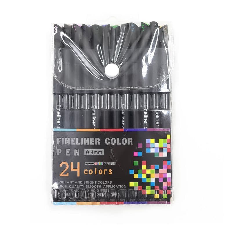 24 Fine liner Color Pens Set - View 1