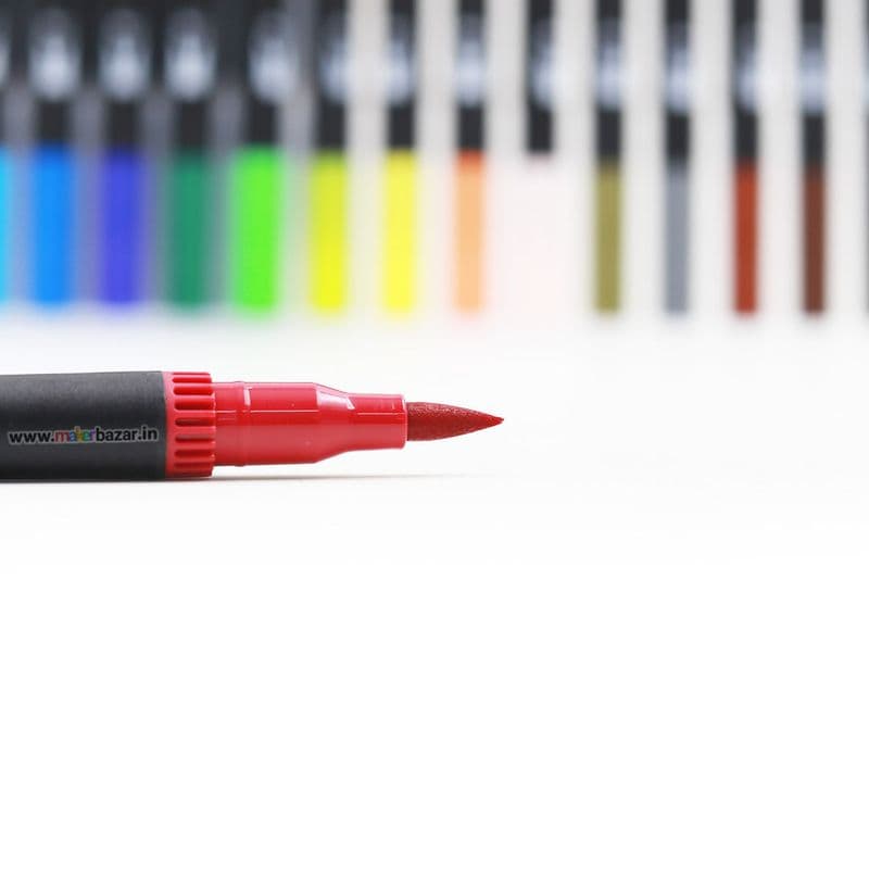 24 Colors Shades of Dual Tip Brush and Pen Combination Set - View 3
