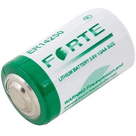 Forte: ER14250 Size-1/2AA 3.6V 1200mAh Lithium Cell Non-Rechargeable Battery - View 1