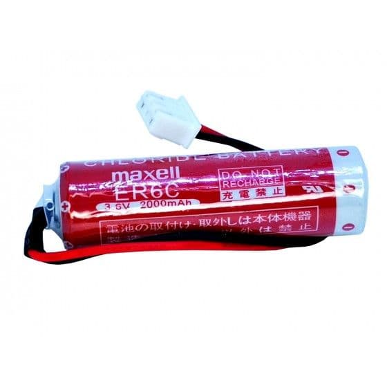Maxell: ER6C Size-AA 3.6V 1800/2000mAh PLC Cell Non-Rechargeable Battery for FX F2-40BL with Plug - View 3