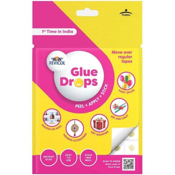 Pidilite: Fevicol 24pcs 12mm Glue Drops for DIY Projects, Decoration - View 2