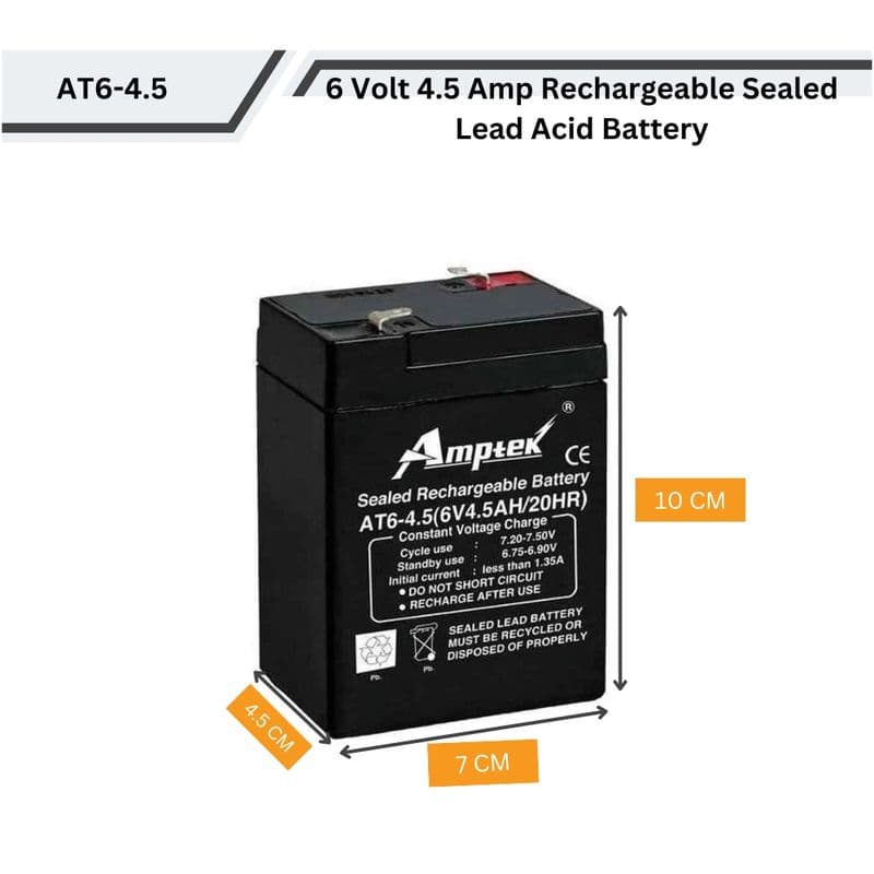 Amptek Sealed Lead Acid Batteries - View 2