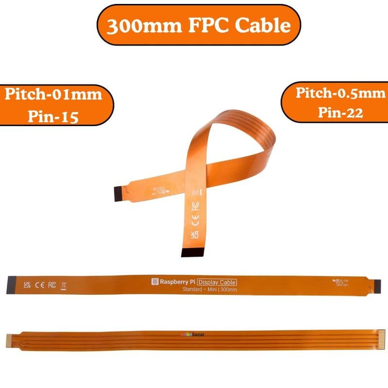 Official Raspberry Pi 5 Camera FPC Cable - View 3