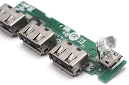 5V 2.1A 3 USB Power Bank Battery Charger Module Circuit Board Step Up Boost DIY - View 3