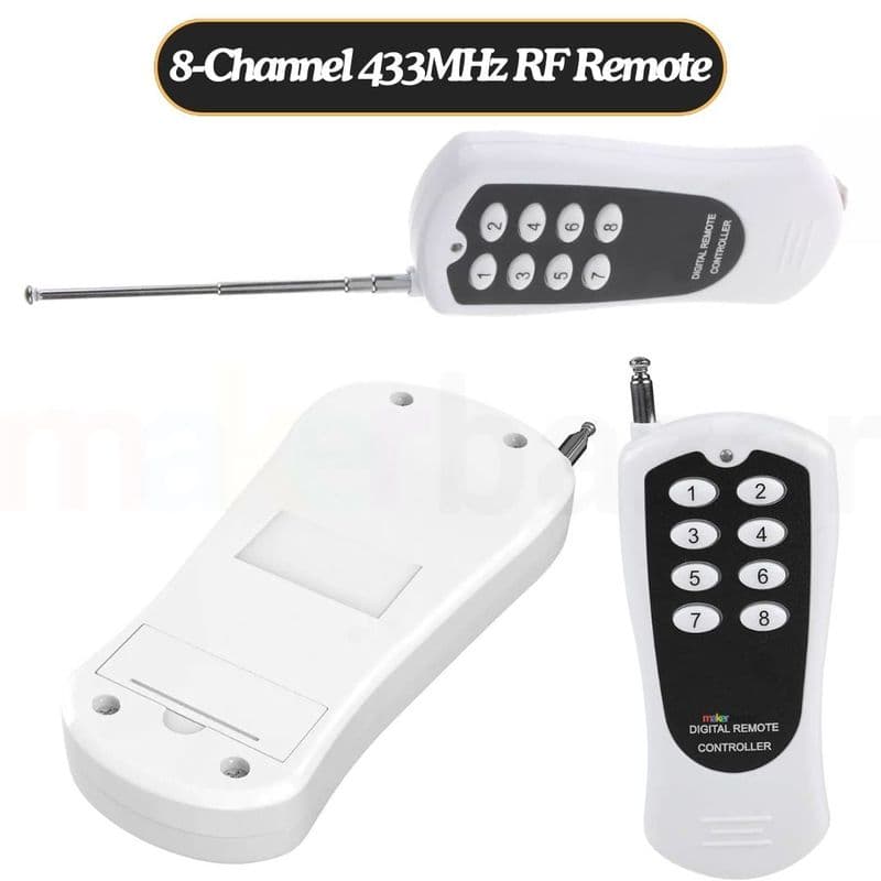 8-Channel 433MHz RF Remote Control Transmitter - View 1