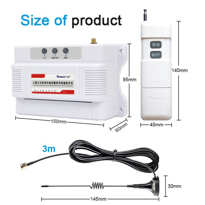 380V Three-Phase Remote Control Switch for Agricultural Pumps - View 3