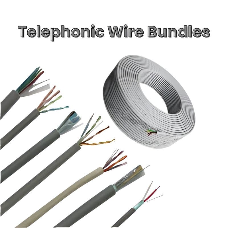 Telephone Connection Line Cable Roll - View 1