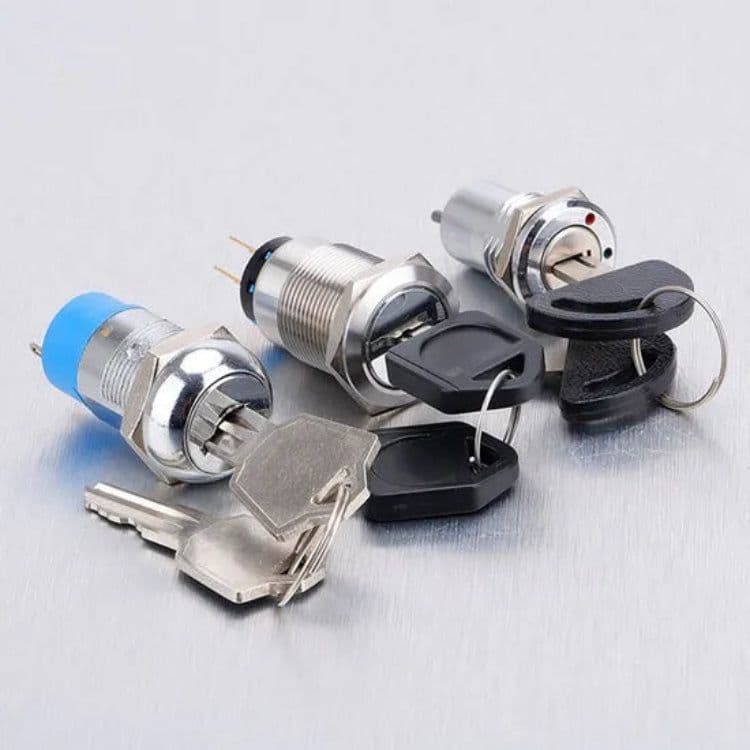 Electronic 2Pin Key Switch ON/OFF Metal Lock - View 2