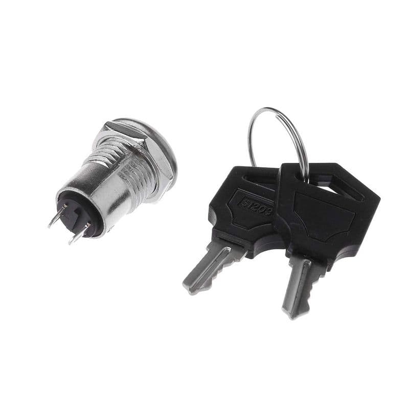 Electronic 2Pin Key Switch ON/OFF Metal Lock - View 3