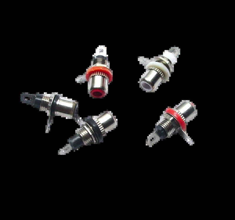 2-Pins RCA Female Chassis Mount Connector - View 2