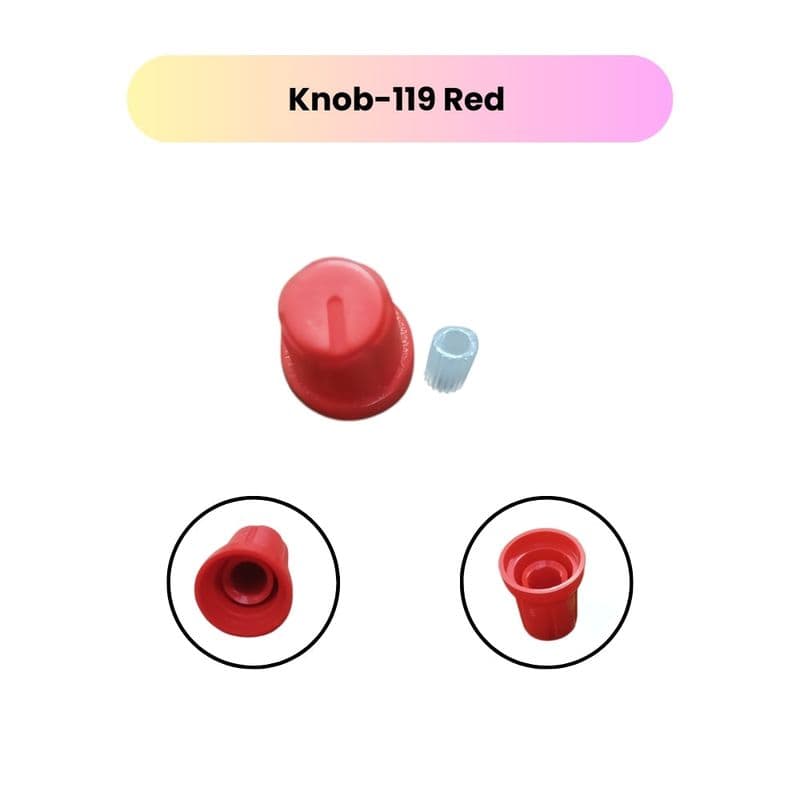 Knob-119 Colorful Rotary Control Knobs with Buffer - View 2