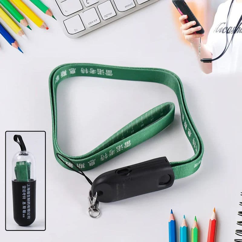 Multi-Usb Charging Cable With Measuring Tape Lanyard - View 2