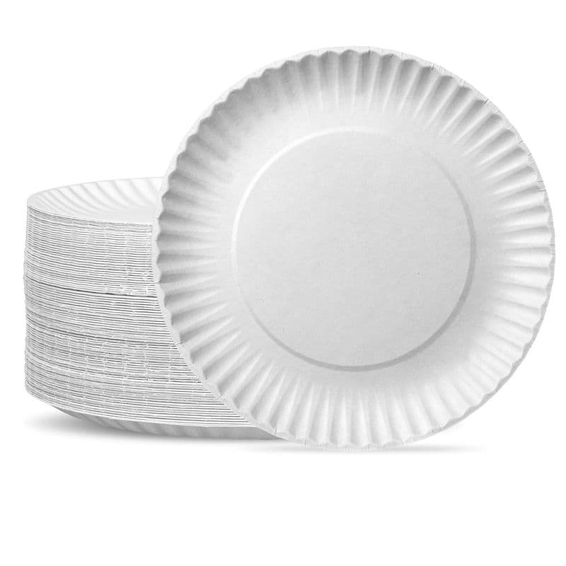 Multicolor Disposable Paper Plate Size-Medium 6inch for DIY/Home - View 1