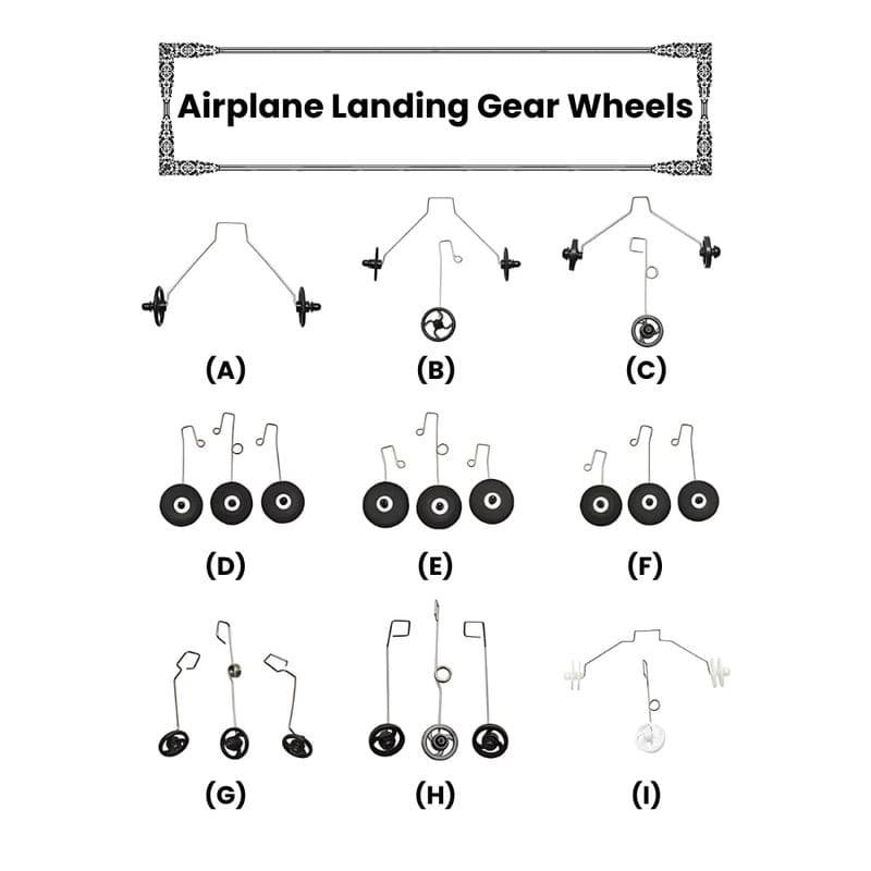 Hobby RC Airplane Landing Gear Wheel Set - View 3