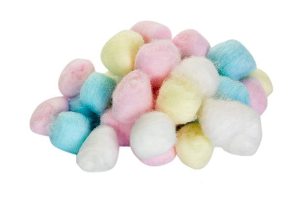 Multicolored Small Cotton Balls - View 1
