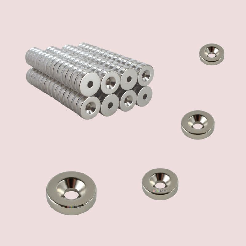Neodymium Channel Countersunk Ring Magnet for Mounting - View 1
