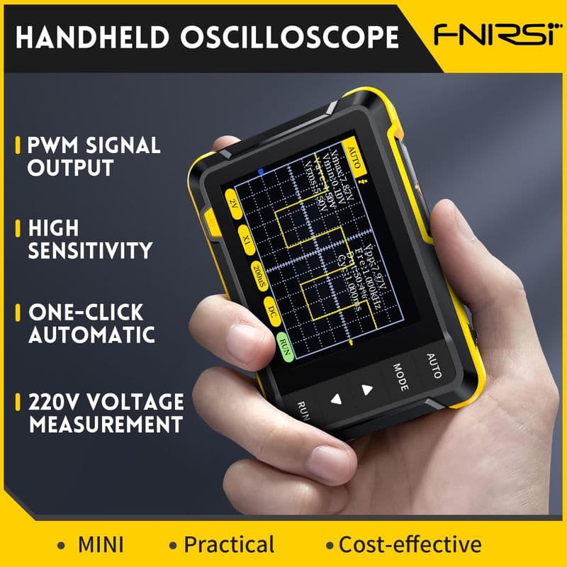 FNIRSI DSO152 Oscilloscope - 2.8" TFT Handheld Digital Oscilloscope Kit - View 1