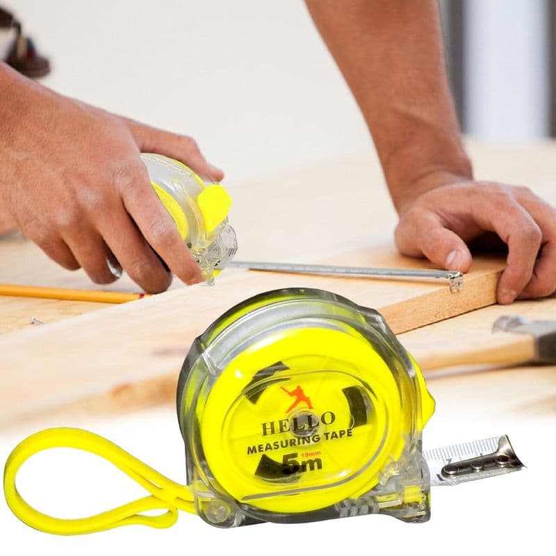 Generic: 5mtr Transparent Measuring Tape with Press Release Locking System - View 2