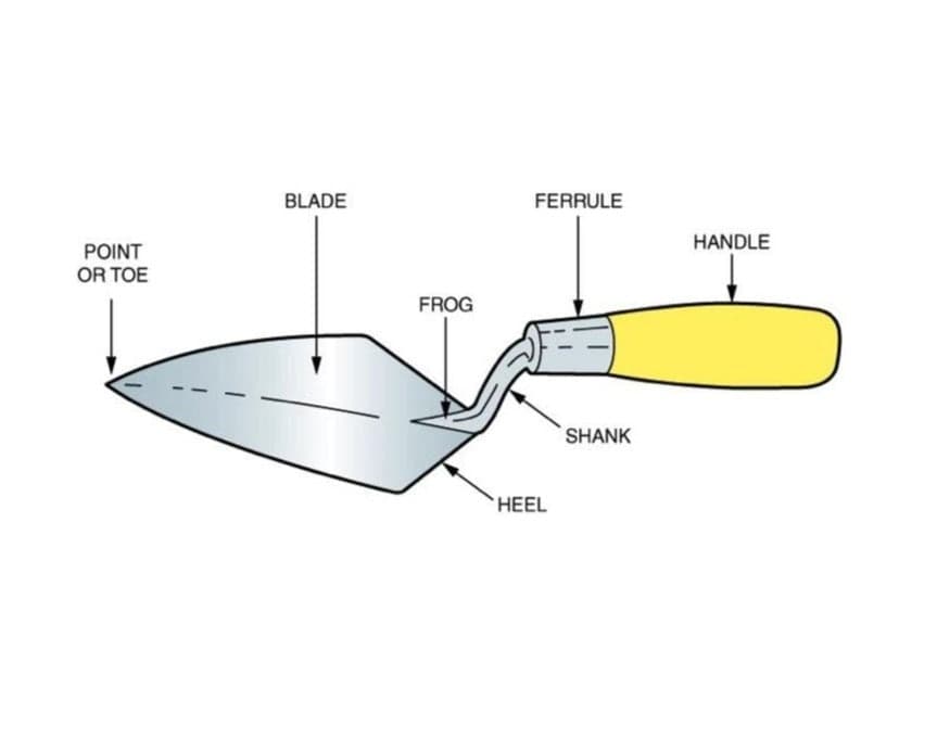 MT2 Masonry Gauging Trowel Round Toe Straight Heel with Wooden Handle 14inch - View 2