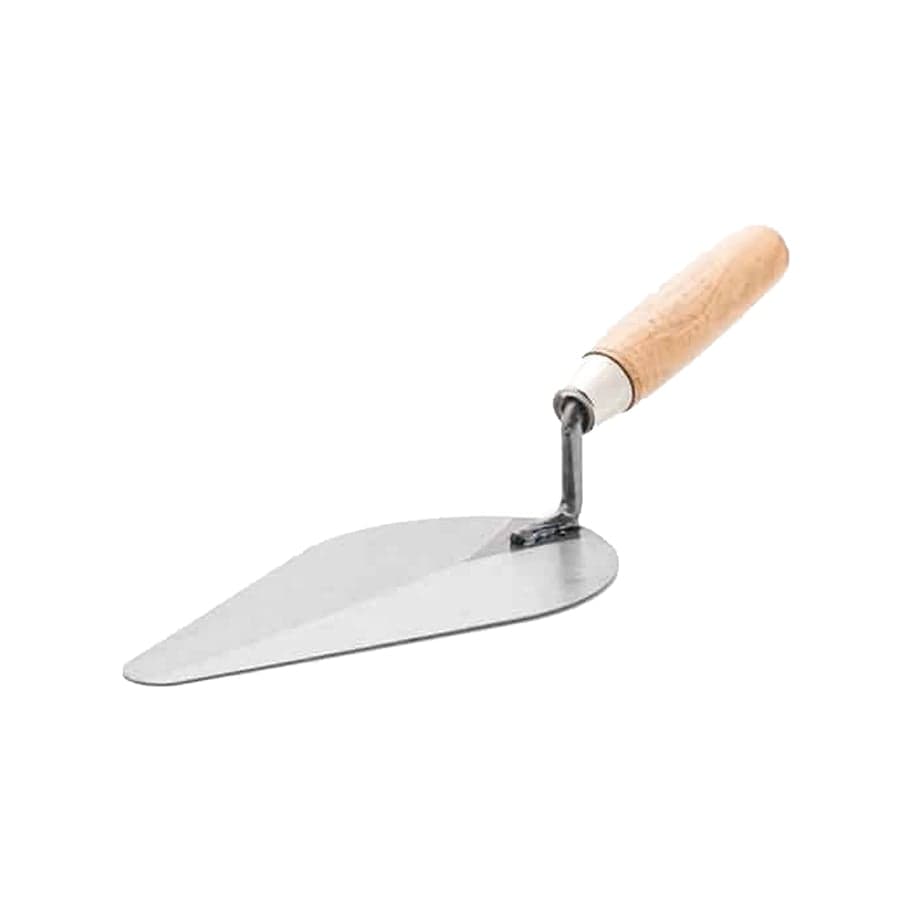 MT1 Masonry Bay Leaf Blade Trowel Round Toe Round Heel with Wooden Handle - 12inch - View 1